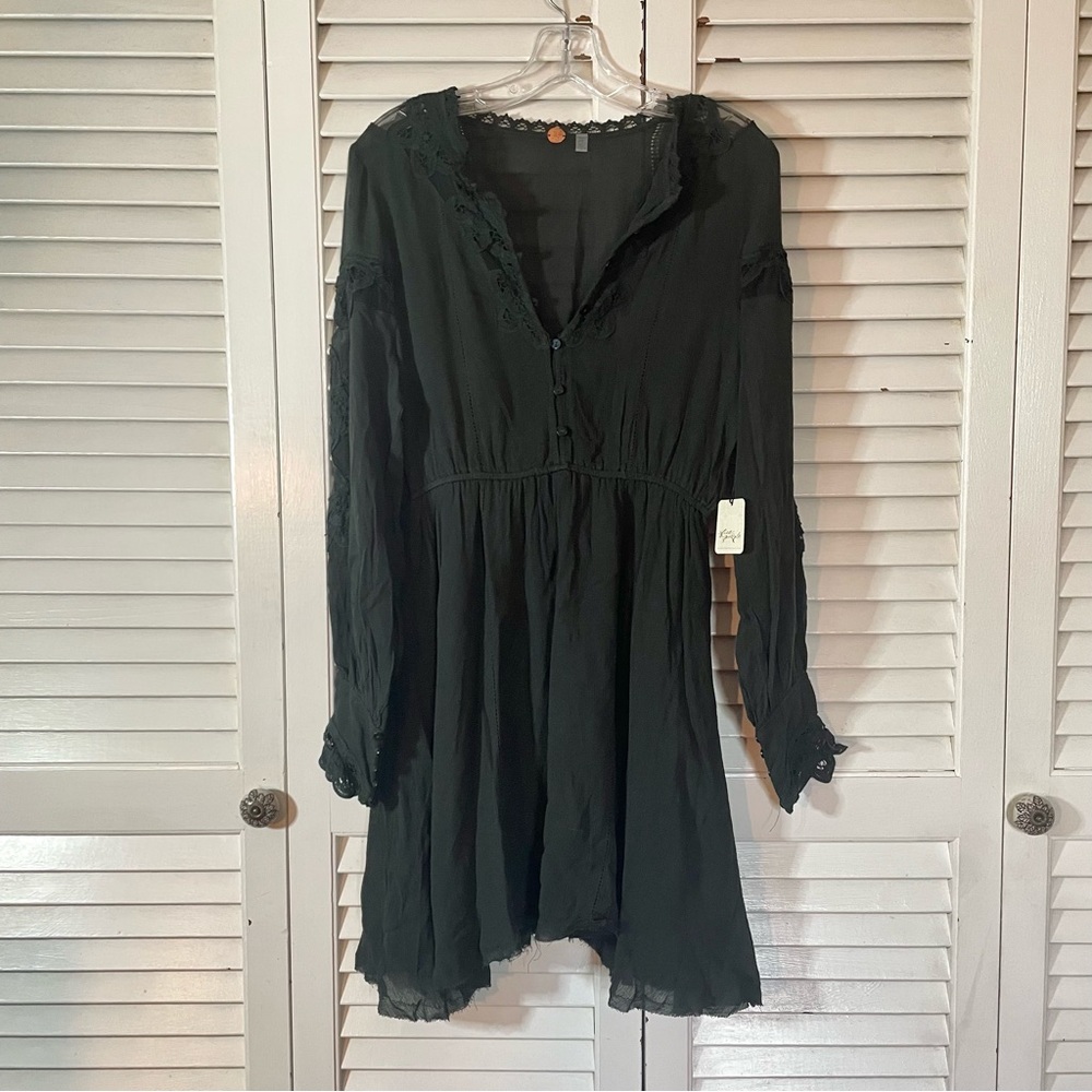 NEW! Free People One Crochet Mini Dress 🤍